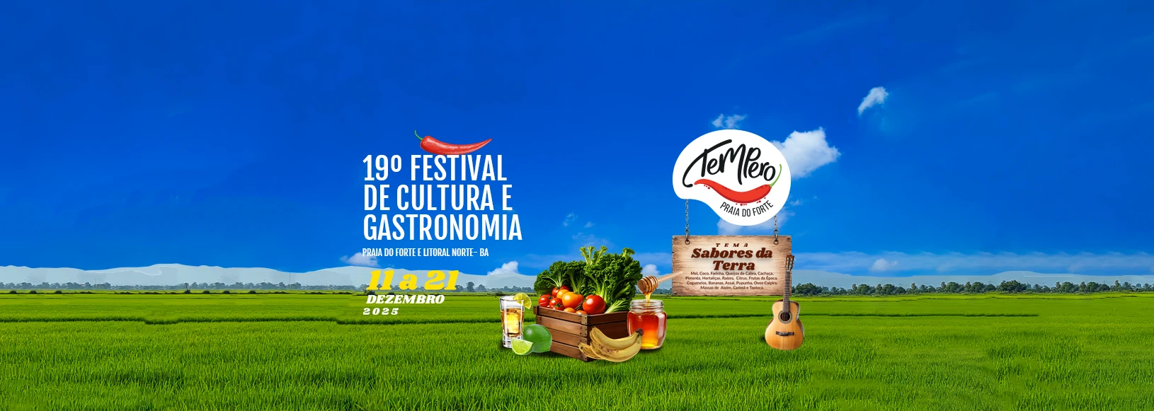 Tempero no Forte 2025 - 19ª Edição - Tema Sabores da Terra
